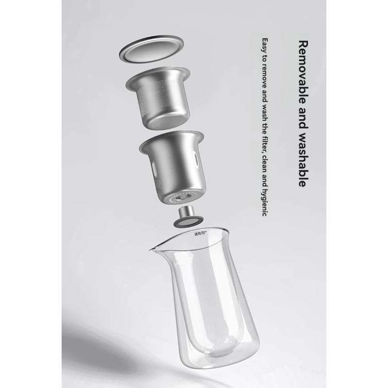 Teapot Magnetic One-Touch Tea And Water Separation Press-type Teapot Lazy Tea Maker Household Teapot