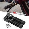 Motorcycle Foldable Foot Pegs Front Footpeg Anti-Skid Footrest 90 Degree Fixed