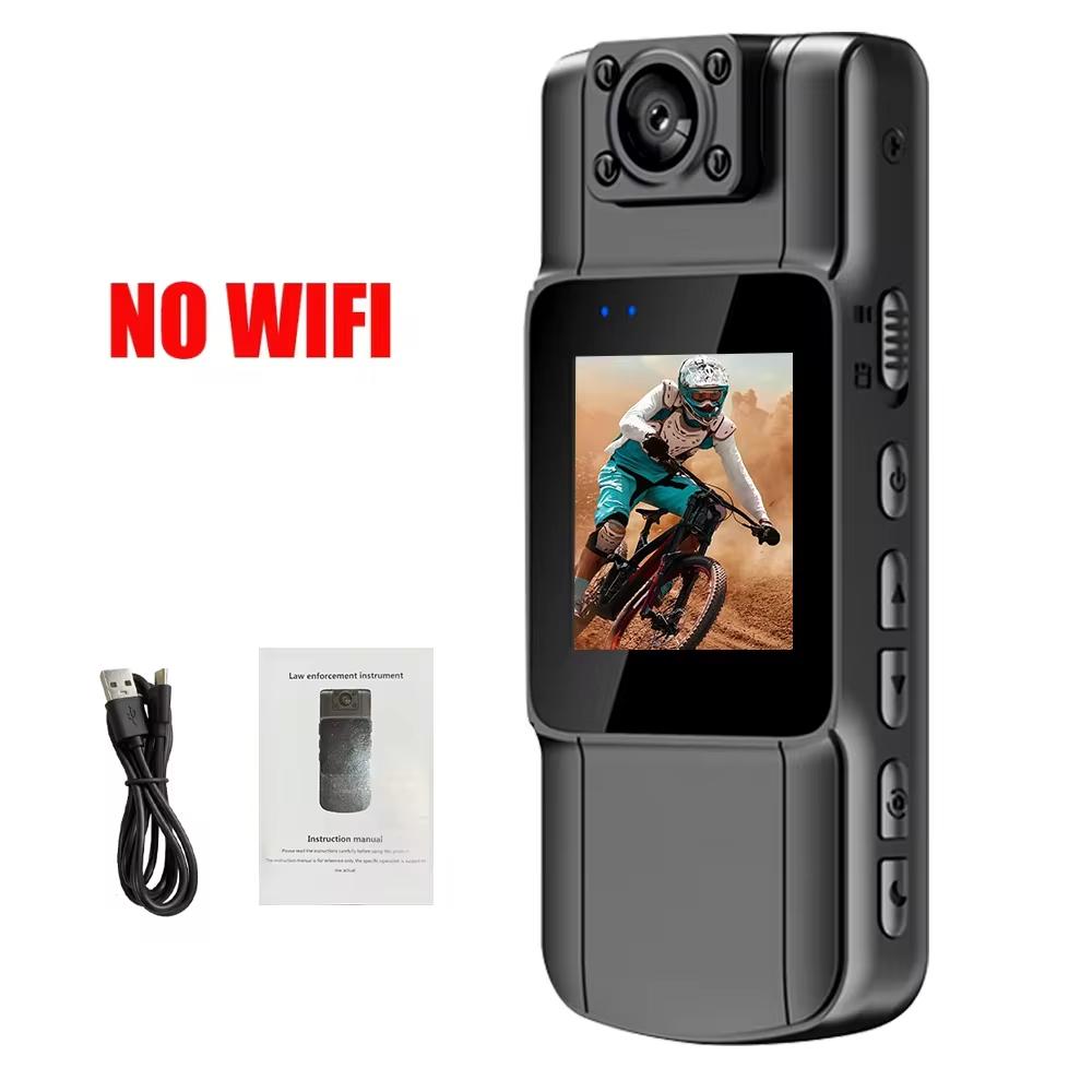 4K HD Wifi Mini Camera Handheld Back Clip Law Enforcement IR Night Vision Smart Digital Video Recorder Portable Bodycam Car Recorder