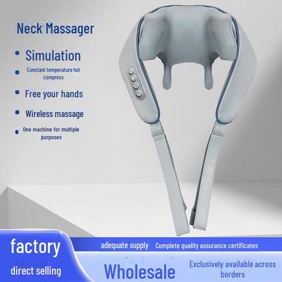 Беспроводной массажер для трапециевидных мышц и шеи с функциями прогрева и разминания