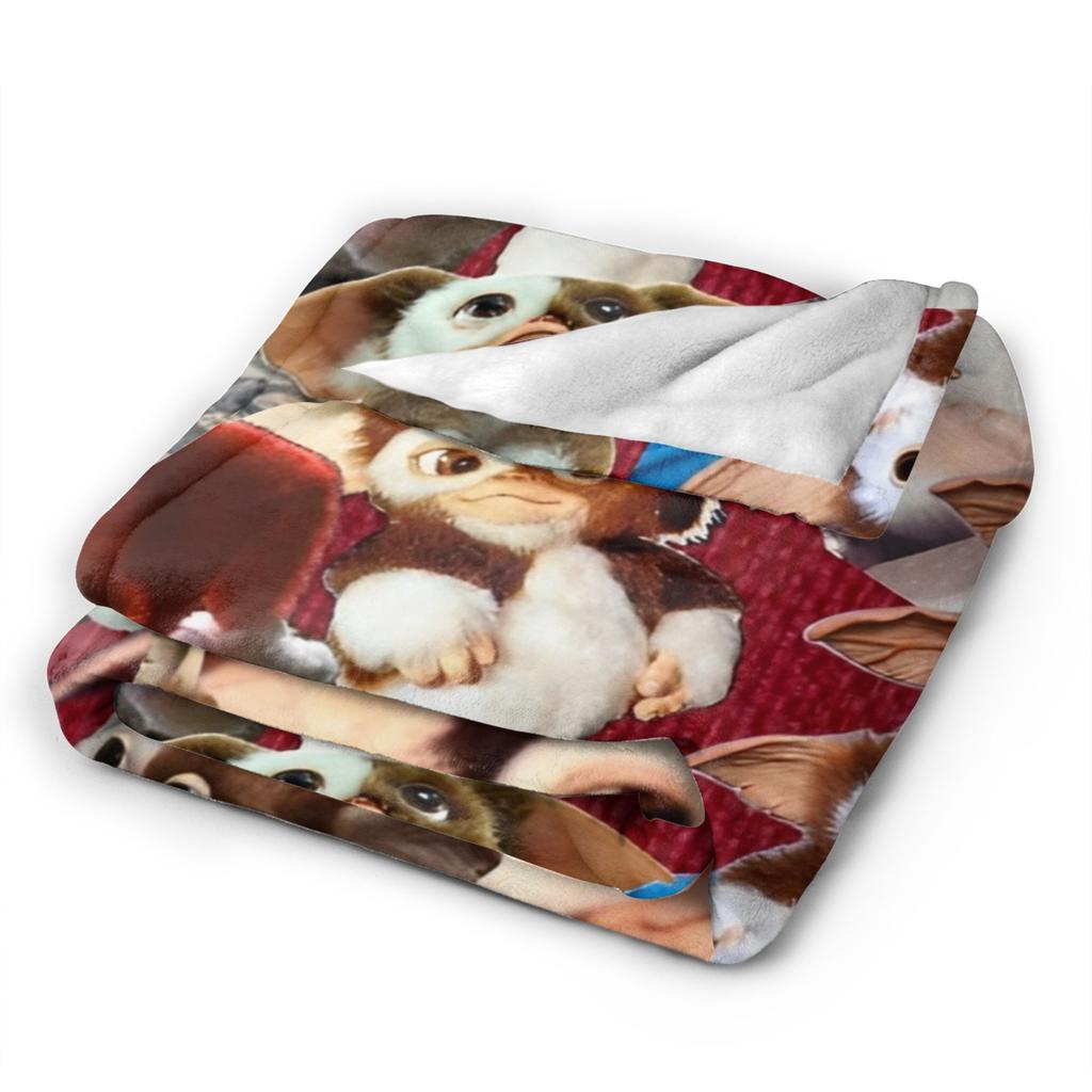 Гизмо Могвай Монстр Гремлины Фланелевое Одеяло для Домашнего Декора Путешествий в Самолете Эстетичный Плед Покрывало для Дивана Кровати