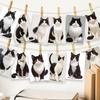 32pcs, cow cat portrait postcards, cat lovers, room decoration stickers, brochure material, souvenirs, collectibles and mailing