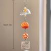 Y2K Orange Key Chain Wind Chimes Star Beaded Keyring For Phone Camera Earphone Case Charm Pendant Keycord