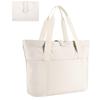 Zipper Foldable Tote Bag Portable Shoulder Handbag Hand-held Large Shoulder Bag  Women