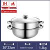 Hakka Xiang 201 SS Вогнутая индукционная хот-пот и пароварка