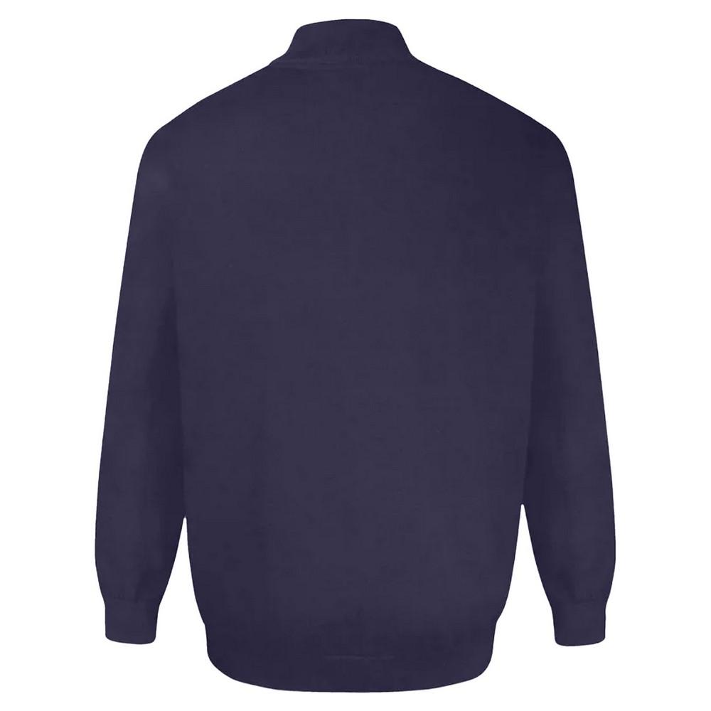 Duke Мужская трикотажная толстовка Franco 2 с застежкой-молнией размера Kingsize D555