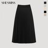 [shs Miss] Базовая юбка в складку с полосками Sawsko12010
