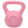 2KG Fitness Kettlebell Arm Lifting Training Kettle Dumbbell with Wide Handle Grip