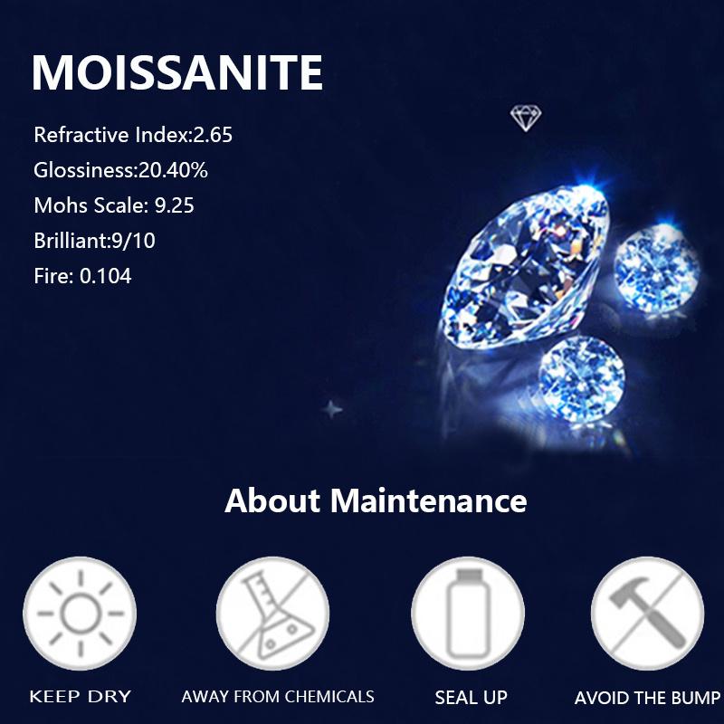 1 карат Моссанит Капля воды Ожерелье для мужчин и женщин Ключичная цепочка Расширенный смысл Темперамент Дизайн Чувство Моды Тенденция Творческая личность