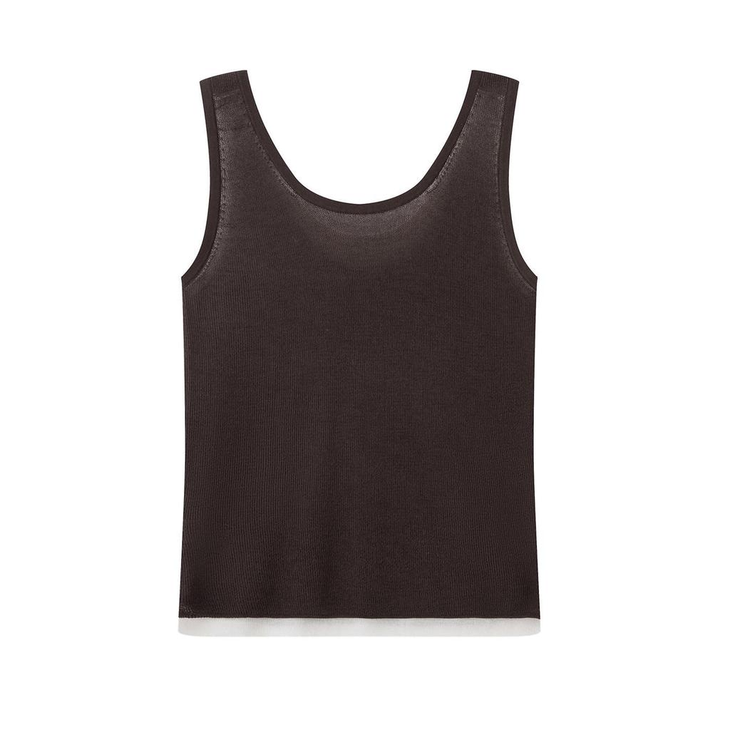 Spring 2026 Women's U-Neck Knit Camisole Tank Top