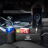CLSGX1 Multifunction Leather Storage Box Car Seat Gap Organizer Cup Holder For Honda Civic Fit Accord City Vezel CR-V S660 Odyssey HR-V