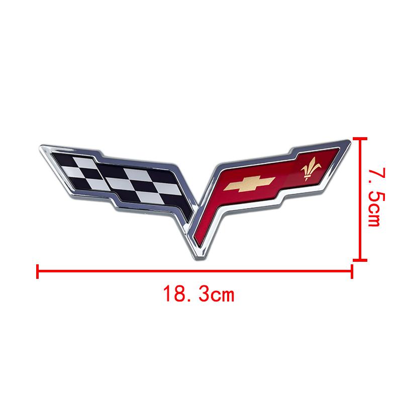 3D ABS Автомобильный Значок Для Chevrolet Corvette C5 C6 C7 C8 Задний Багажник Передний Капот Наклейка Заменяющий Значок Внешнее Украшение