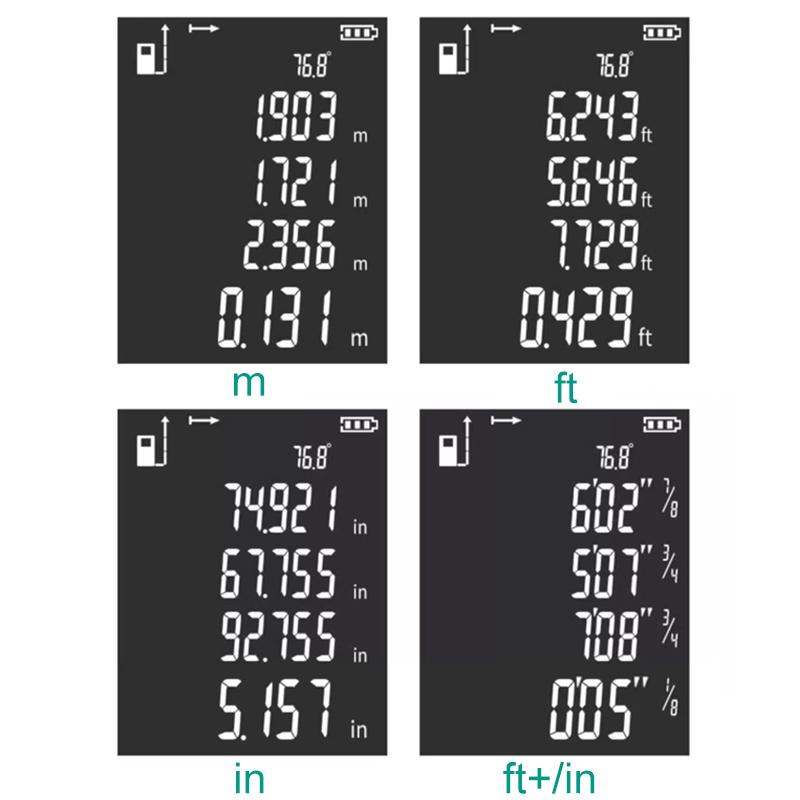 Snakol Laser Distance Meter 150M/200M Profesional Laser Tape Measure Rangefinder Trena Roulette Ruler Range Finder USB Charging