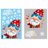 2024 Christmas Decorative Glass Window Stickers Santa Claus Snowman Elk Scene Layout Electrostatic Wall Sticker Happy New Year