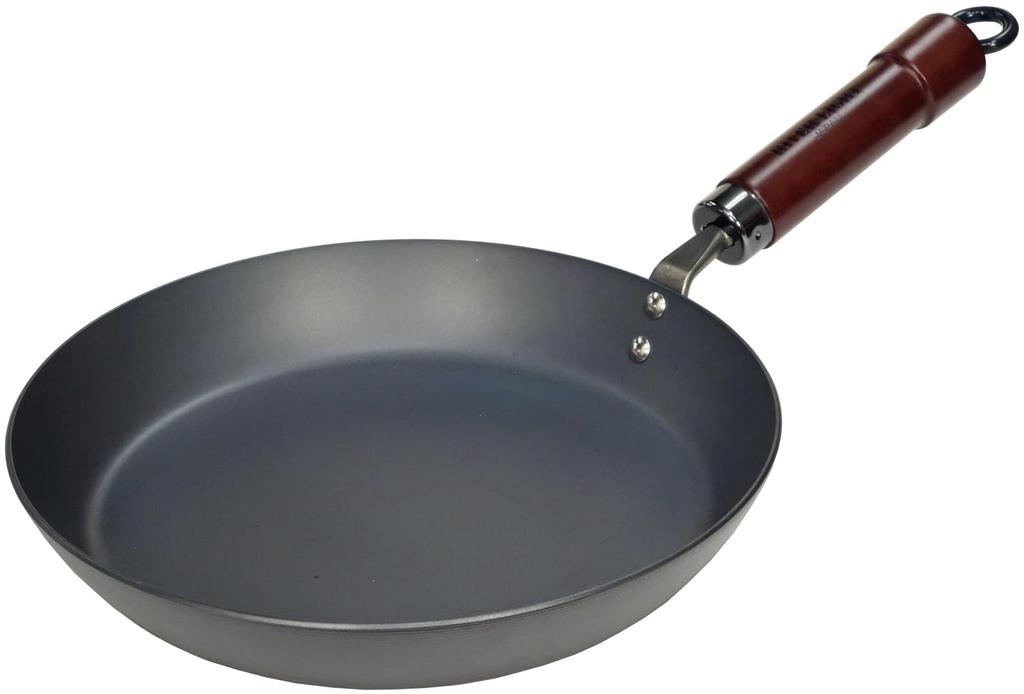 River Light Extreme Iron Thick Plate Frying Pan 28cm Iron Nitride Processed IH Compatible Rust Resistant Wok Made In Japan K2328