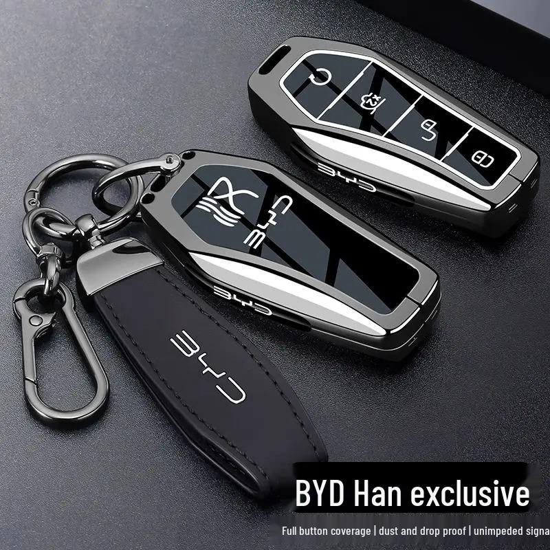 2025 Чехол для ключей BYD Han DMi для девушек - Высококачественный металл для Han, Seagull, Dolphin EV, Qin Plus, Song