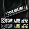 Имя пользователя Индивидуальные виниловые наклейки для Instagram FACEBOOK Наклейка на автомобиль