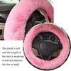 Чехол на руль, декор для автомобиля, чехол на ручной тормоз, плюшевый набор
