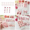 Set of 12 Multipurpose Small Heart Polymer Clay Cutters Valentines Day Jewelry Making Set for Earrings and Necklaces