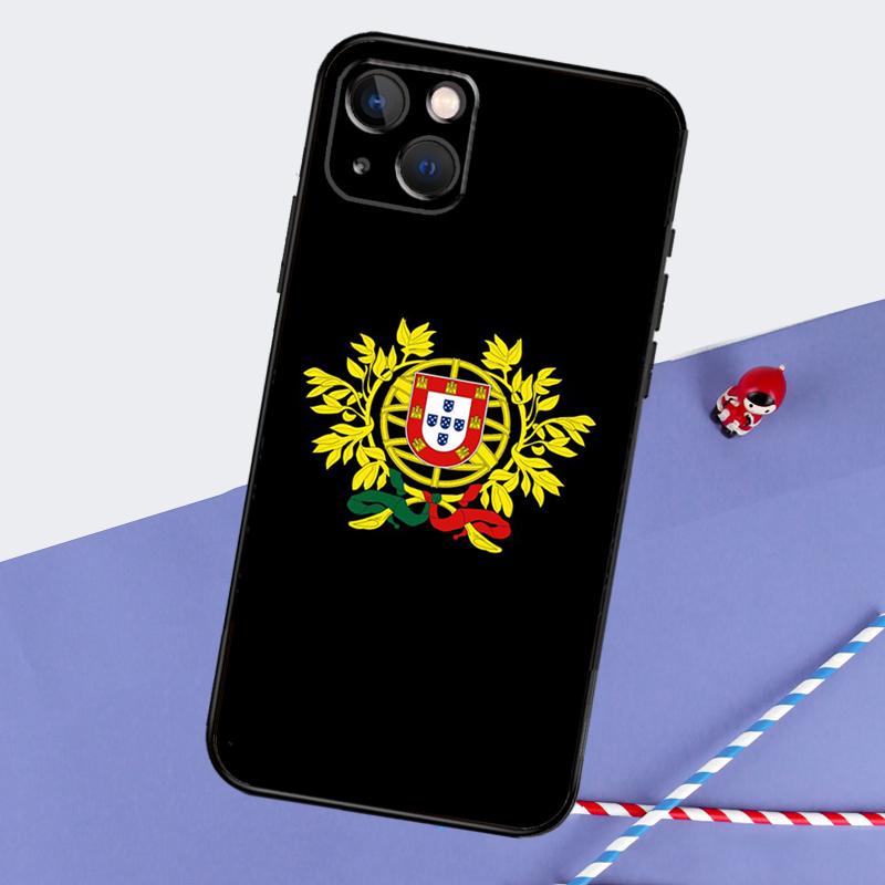 Чехол для телефона с флагом Португалии для iPhone 16 15 Pro Max 12 13 Mini 11 14 Pro Max XR 16 15 Plus 16e Чехол Coque