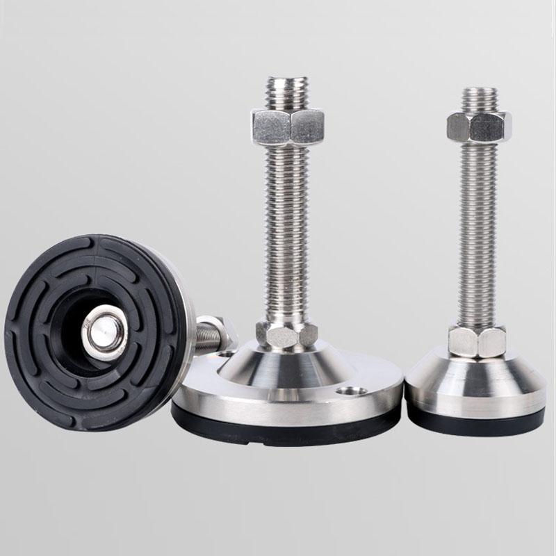 4 шт., нескользящая балансировочная чашка для ног из нержавеющей стали, регулируемая сверхмощная фиксированная ножка для промышленного оборудования, мебели