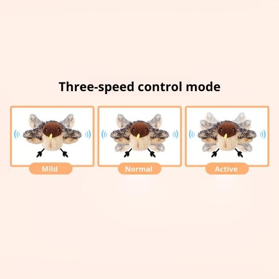 Flapping Bird Cat Toy Rechargeable Interactive Plush Bird with Remote Control Automatic Flapping And Chirping Cat Toy with Catnip for Indoor Cats