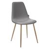 Vintage Style Chair "Marylin" with Metal Legs Imitation Beech Atmosphera - Dark Gray