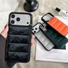 Цветной узор пуховика Силиконовый чехол для телефона для iPhone 17 Air 16 15 14 17 Pro Max Plus 13Mini Ударопрочный пузырчатый чехол