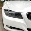 2 шт. глянцевая черная накладка на фару для BMW 3 серии E90 E91 седан универсал 2005-2012