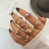 Butterfly Ring Series Star Fashion Elegant Temperament Love Gem Inlaid Vintage Ring Set