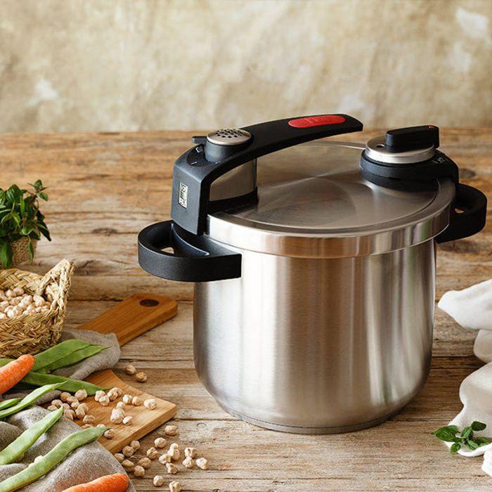 Autocuiseur BRA Tekna - Ouverture Facile - 4 L - Acier Inox 18/10 - Tous Feux Dont Induction