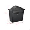 WallMounted Locking Mailbox Lockable Rainproof Secure Metal Mail Box for