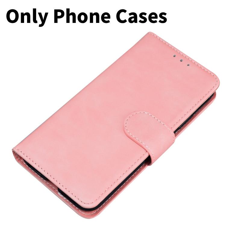 Galaxy For A06 Solid Color Skin Leather Phone Case Women Men Magnetic