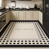 Большой Кухонный Водонепроницаемый Ковер ПВХ Кожа Противоскользящий Коврик для Пола Маслостойкие Ковры Минималистичный Элегантный Ковер для Домашнего Декора