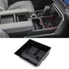Черный автомобильный ящик для хранения центральной консоли TPE, лоток-органайзер, отделка, подходит для Toyota Tundra 2022, автомобильные аксессуары для интерьера