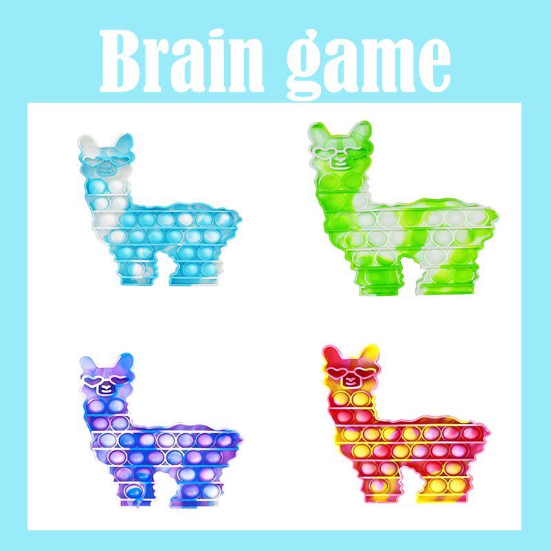 Яркая альпака поп-ит пуш-пузырь сенсорная игрушка для максимального снятия стресса