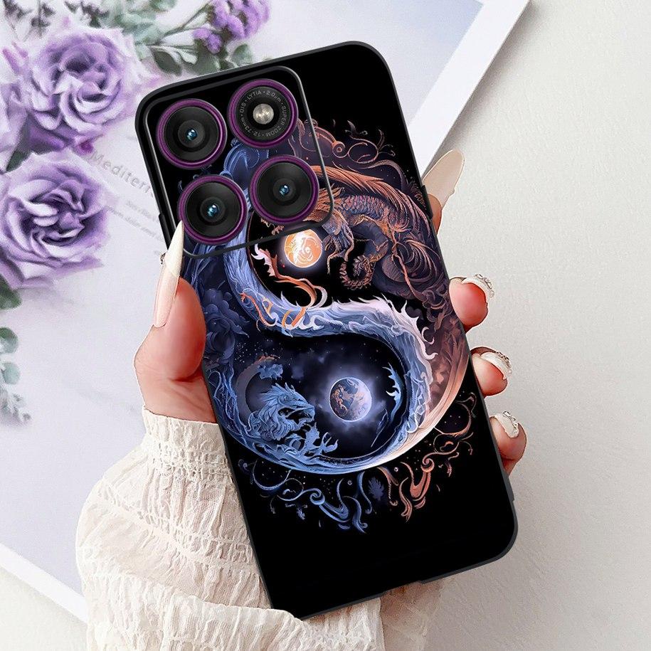 For Cover Motorola Moto Edge 60 Case Moto Edge 60 Pro Phone Cases Cool Dragon Carp Silicon Funda For Moto Edge60 Fusion 60s Capa