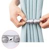 2pcs Vintage Style Magnetic Curtain Tiebacks with Rope - Decorative Plastic Holdbacks for Elegant Window Treatment