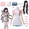 Danganronpa Mikan Tsumiki, костюм для косплея с париком, аниме, Хэллоуин, отчаяние, Ultimate, униформа медсестры, костюм горничной, полный комплект для женщин