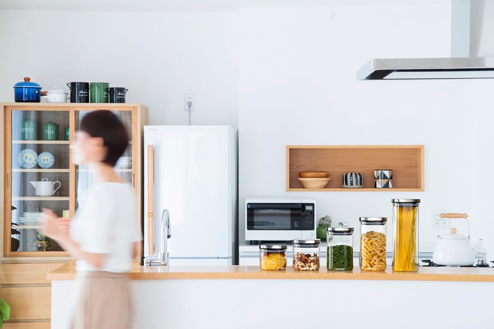 Ishigaki Delish Life Стеклянный контейнер для хранения квадратный 4573 Жаростойкий контейнер, Банка, 800 мл,