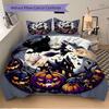 3pcs Halloween Bilder Ideen Printed Duvet Cover Set (1 * Cover+2 * Pillowcase, Without Core), Suitable for Home Bedroom, Guest Room, Dormitory De