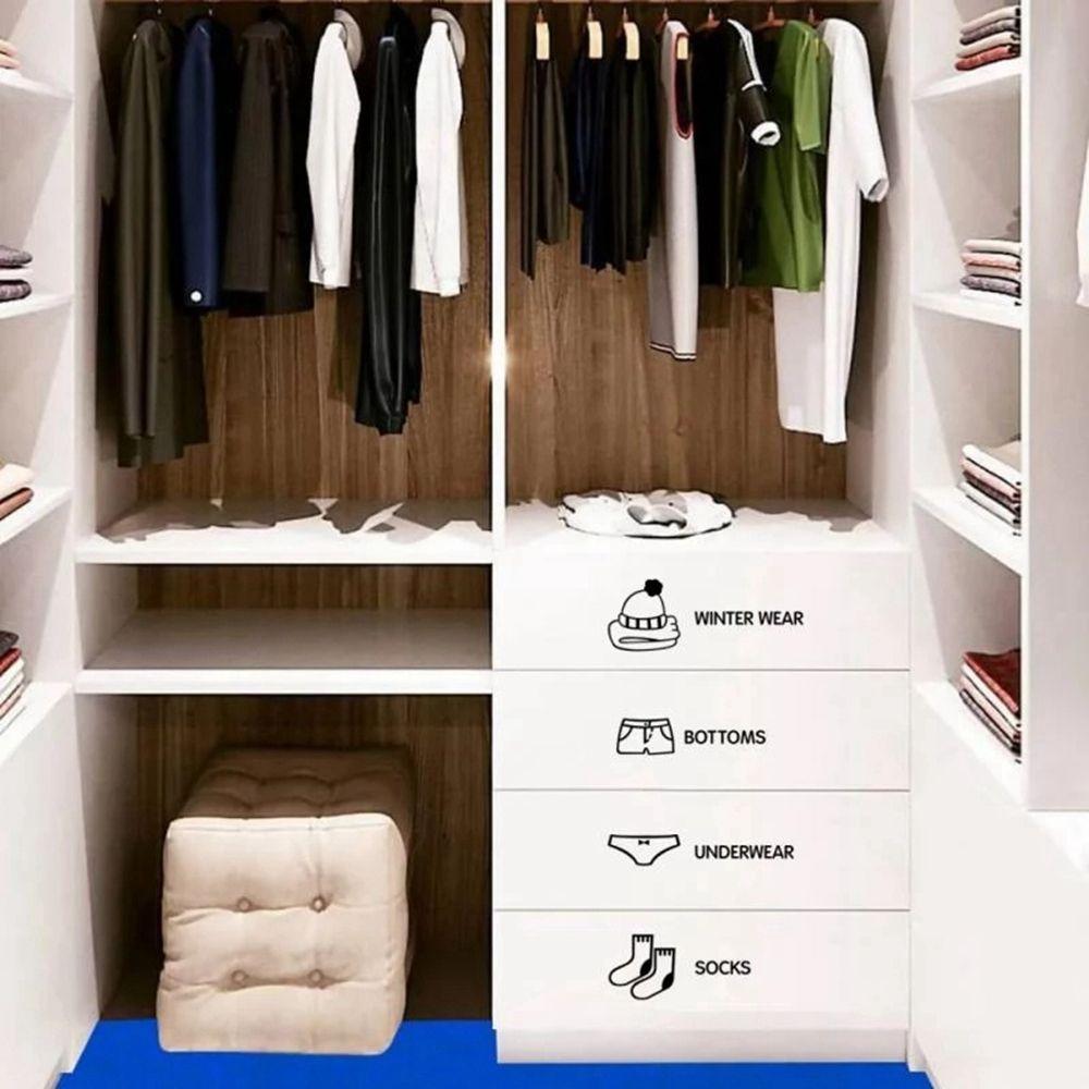 Съемный Декор Гардероба Классификация Одежды Украшение для Стен Гостиной Наклейки Логотип Шкафа Наклейки на Стену Стикер