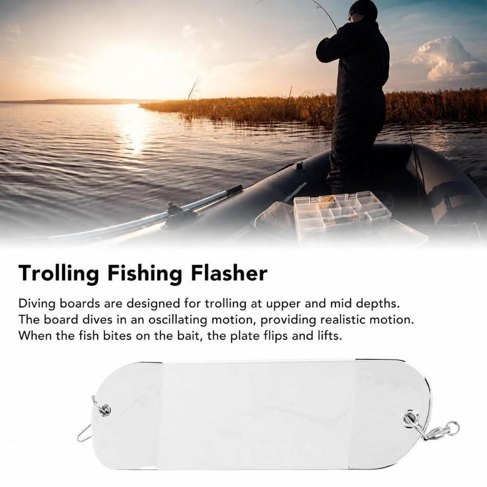 21.5cm Trolling Fishing Flasher Plastic Fishing Bait Flasher Freshwater Fishing
