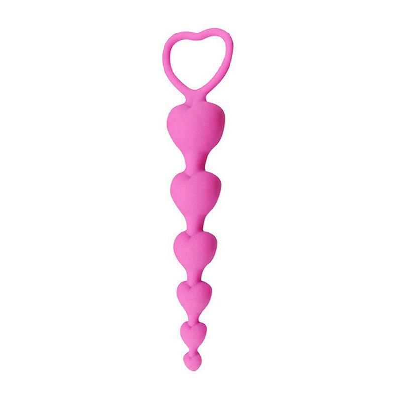 Silicone Soft Anal Plug Anus Toys G-Spot Stimulating For Heart Beads Big Balls Couples Butt Plugs Adult Sexy Anal Masturbator