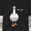 Футболка с принтом 'Duck You', Унисекс футболка с саркастичным юмором, мем