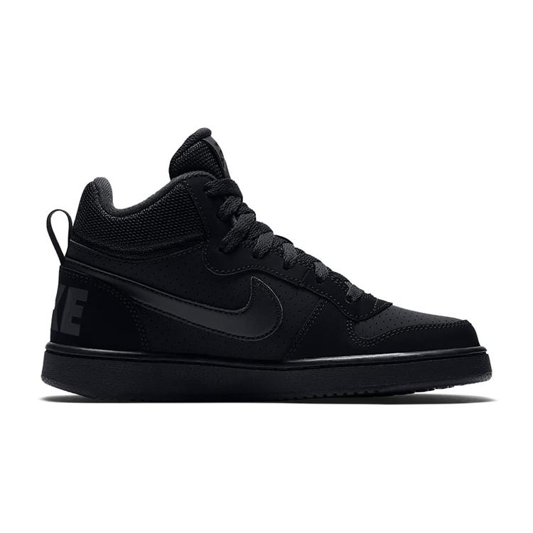 Nike Court Borough Mid 'Triple Black' GS 839977-001