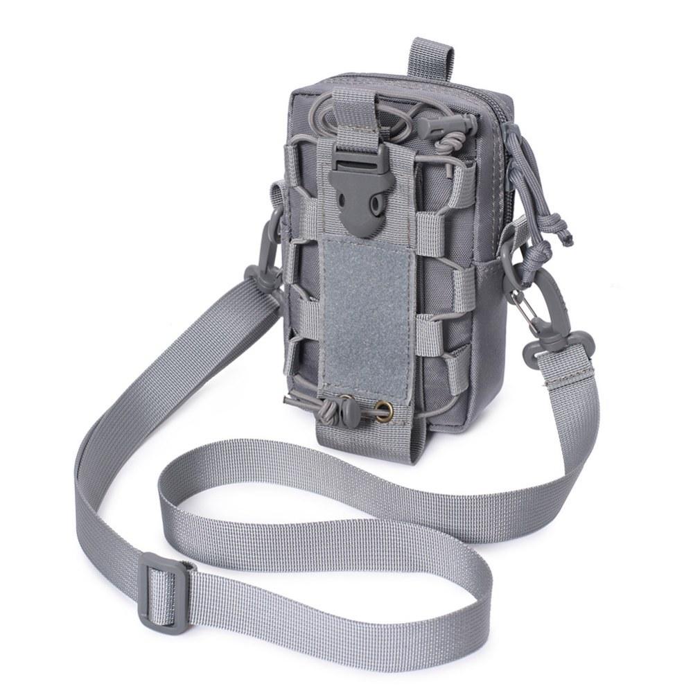 Camping Outdoor Water Bottle Mobile Phone Bag Multifunctional Molle Pouch Outdoor Tactical Mobile Phone Bag Messenger Bag Waist Bag