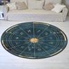 Rugs Horoscope Mat Astrology Design Zodiac Decor Sun Moon Star Gift Round Tarot Rug