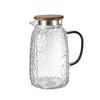 Luxury Glacier Glass Pitcher & Cup Set for Living Room - Elegant Cold Water Drinkware