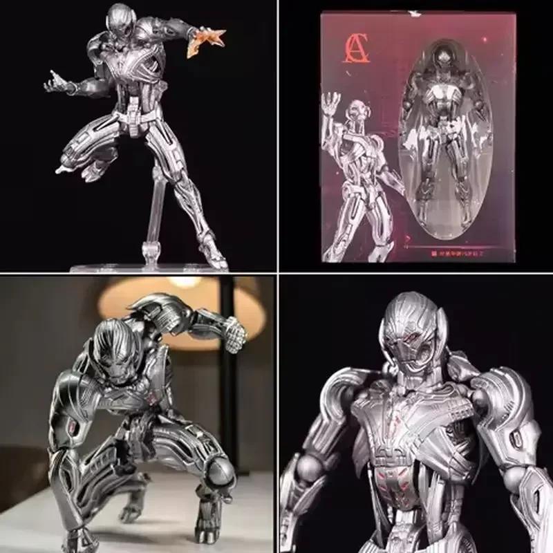 In Stock AC Toys Ultron Action Figures 16cm Ko Model Ultron Kaiyodo Amazing Yamaguchi Avengers Anime Collection Model Toys Gifts